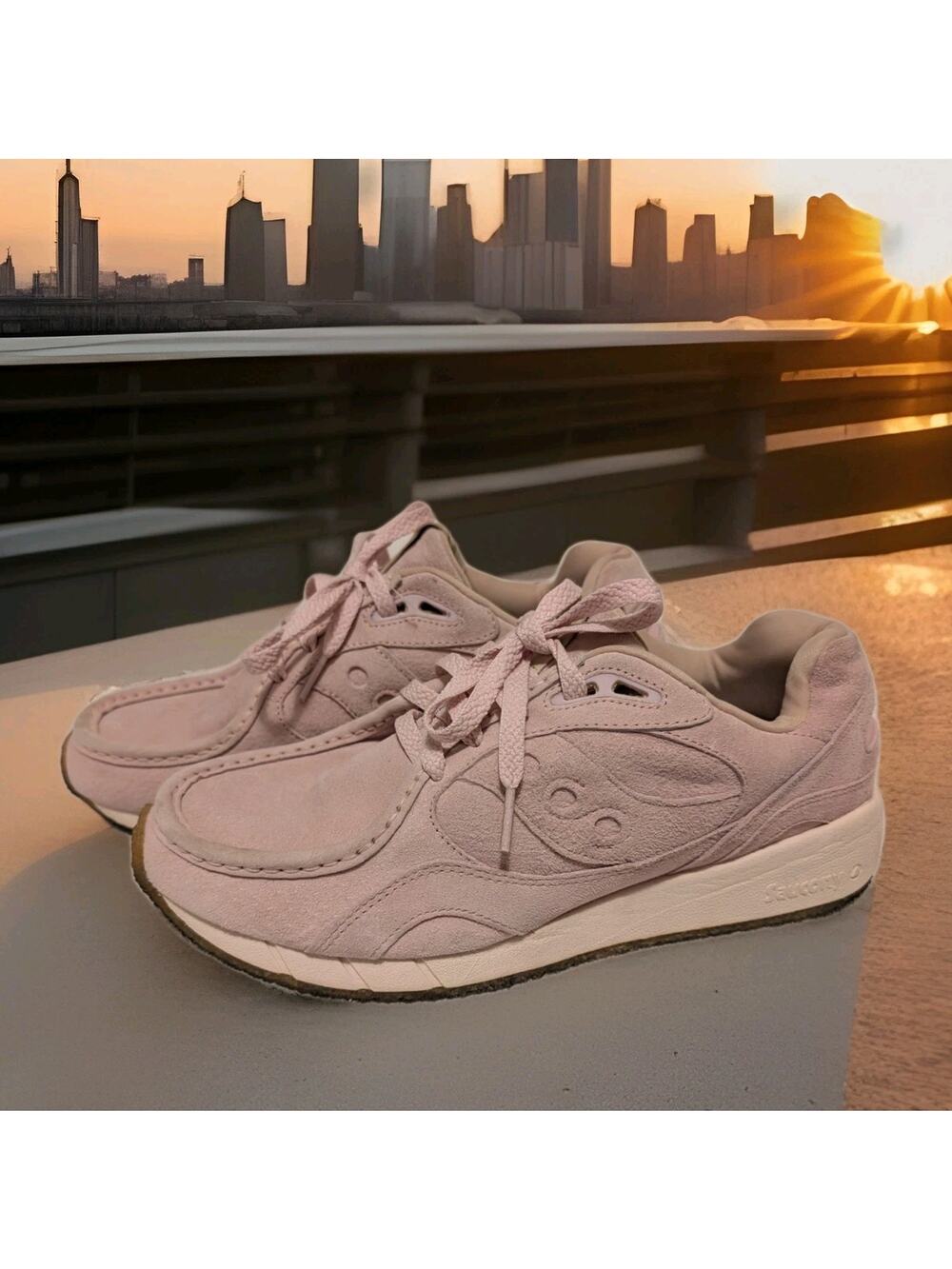 Men's Saucony Shadow 6000 Casual Athletic Shoe / Pink Gum / S70706-3 / Size 9.5